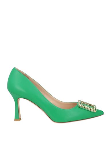The Seller Woman Pumps Green Size 5 Leather