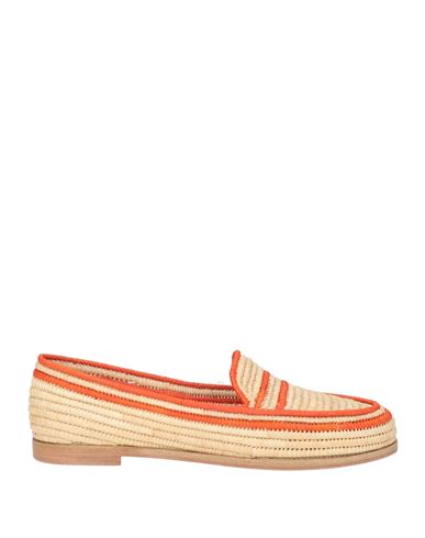 Paloma Barceló Woman Loafers Sand Size 8 Natural Raffia