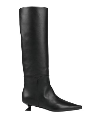 3juin Woman Boot Black Size 8 Leather