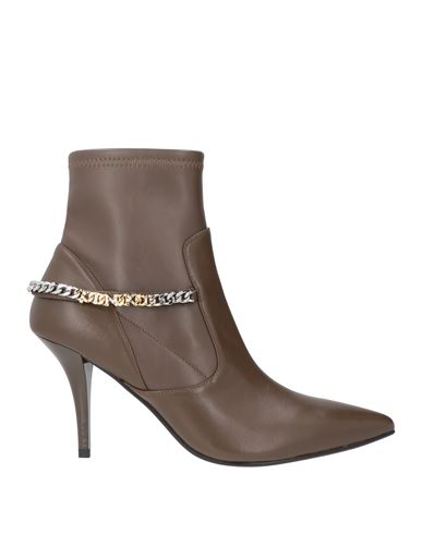 Pinko Woman Ankle Boots Dark Brown Size 7 Leather