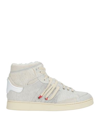 Hidnander Woman Sneakers Light Grey Size 8 Leather In Gray
