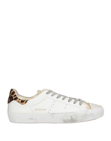 Hidnander Woman Sneakers Ivory Size 6 Leather, Textile Fibers In White