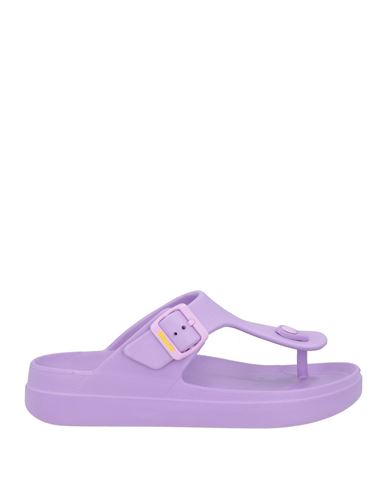 Blauer . Woman Thong Sandal Lilac Size 7.5 Rubber In Purple