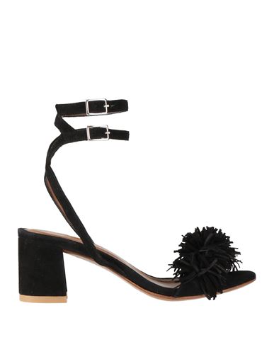 By Far Woman Sandals Black Size 5 Leather