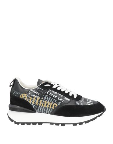 John Galliano Woman Sneakers Black Size 8 Leather