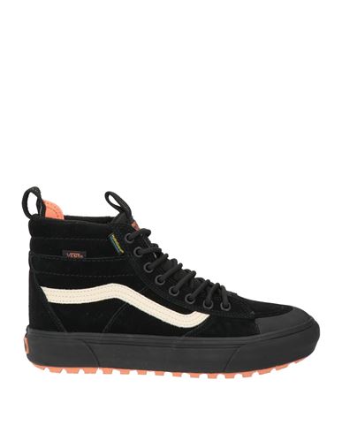 Vans Woman Sneakers Black Size 7 Leather, Textile Fibers