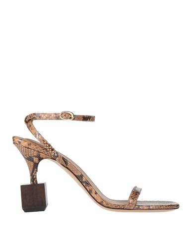 Jacquemus Woman Sandals Light Brown Size 7 Leather