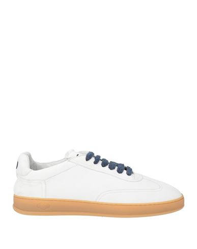 Soldini80 Man Sneakers Light Grey Size 10 Leather In White