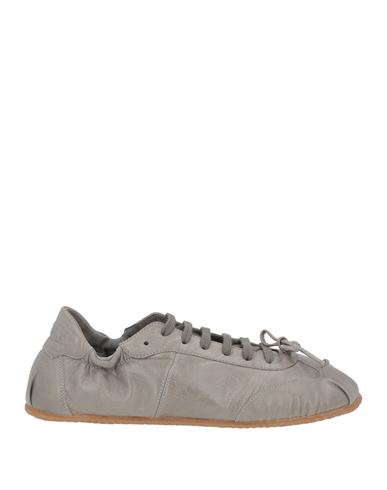 Abra Woman Sneakers Grey Size 8 Leather In Gray