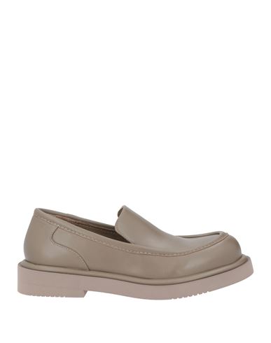 Paloma Barceló Woman Loafers Taupe Size 8 Leather In Gray