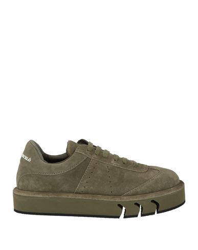 Paloma Barceló Aine Woman Sneakers Military Green Size 7 Leather