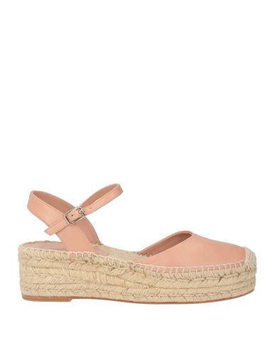 Paloma Barceló New Lissa Woman Espadrilles Blush Size 8 Leather In Pink