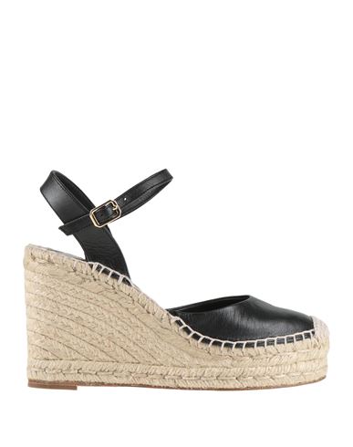 Paloma Barceló New Emma Woman Espadrilles Black Size 8 Leather