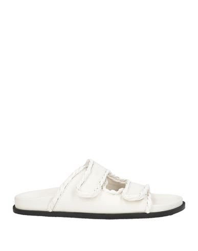 Elena Iachi Woman Sandals White Size 9 Leather