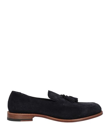 Eleventy Man Loafers Midnight Blue Size 11 Leather In Black
