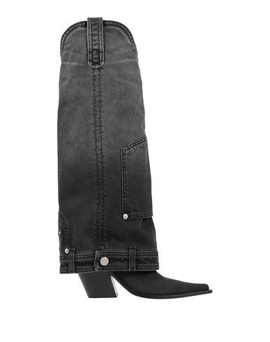 Elena Iachi Araia Woman Boot Charcoal Size 8 Cotton In Gray