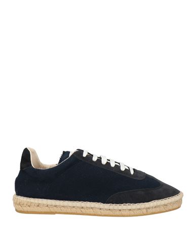 Eleventy Platinum Man Sneakers Midnight Blue Size 11 Textile Fibers, Leather In Black