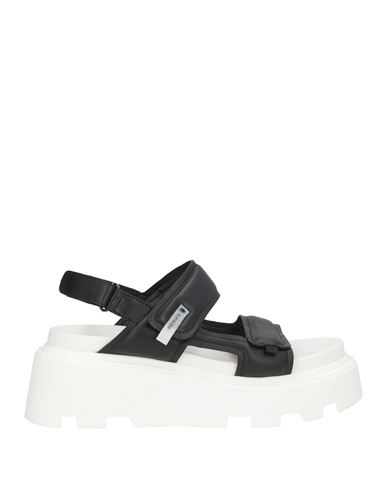 Premiata Woman Sandals Black Size 8 Leather
