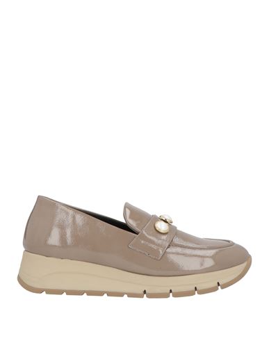 Melluso Woman Loafers Taupe Size 9 Leather In Brown