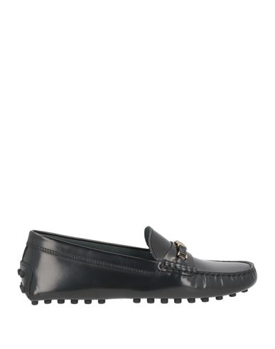Tod's Woman Loafers Black Size 7.5 Calfskin