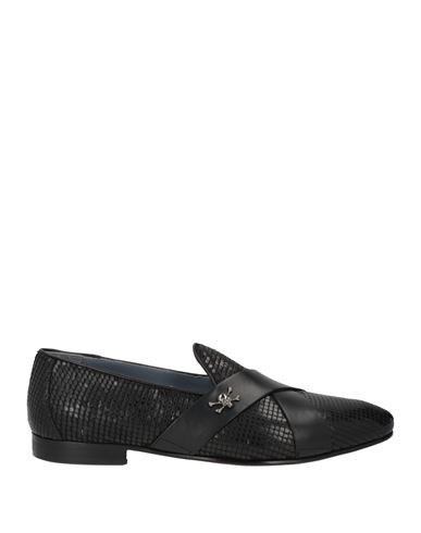 Mich Simon Man Loafers Black Size 9 Leather