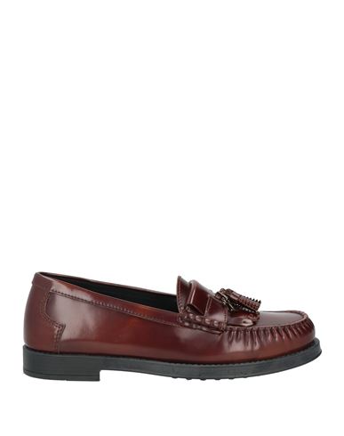 Tod's Woman Loafers Tan Size 8 Leather In Brown