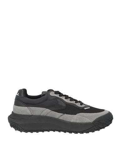 Voile Blanche Man Sneakers Grey Size 9 Leather, Textile Fibers In Gray