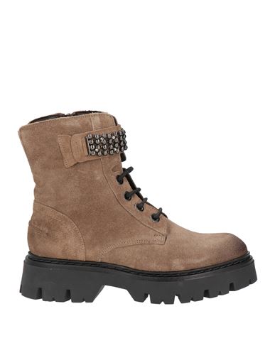 Cafènoir Woman Ankle Boots Light Brown Size 8 Leather In Sand