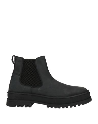 Blauer . Man Ankle Boots Black Size 9 Leather
