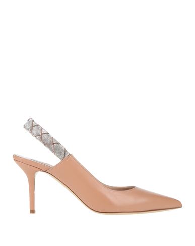 Ninalilou Woman Pumps Blush Size 8 Leather In Neutral