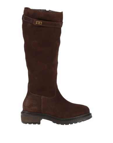 Cafènoir Woman Boot Chocolate Brown Size 11 Leather