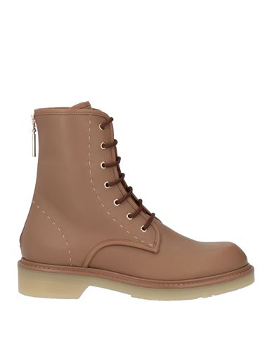 Max Mara Woman Ankle Boots Light Brown Size 8.5 Leather In Beige