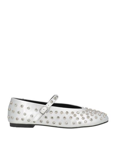 Exe' Exè Woman Ballet Flats Silver Size 11 Synthetic Material