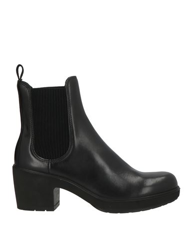 Ecco Woman Ankle Boots Black Size 5 Leather