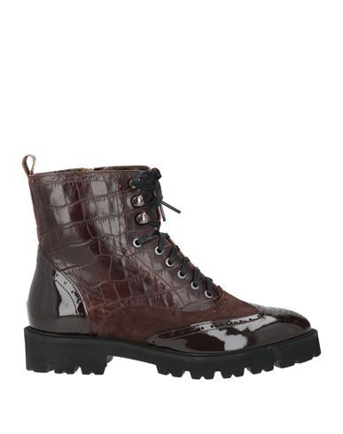 Cerruti 1881 Woman Ankle Boots Chocolate Brown Size 8 Cow Leather