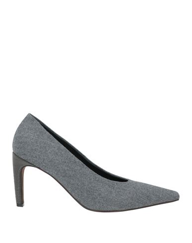 Brunello Cucinelli Woman Pumps Grey Size 9 Virgin Wool