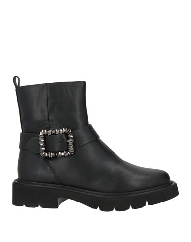 Luciano Barachini Woman Ankle Boots Black Size 9 Synthetic Material