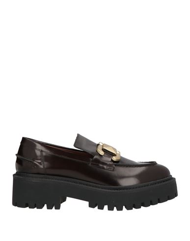 Vsl Woman Loafers Dark Brown Size 5 Leather