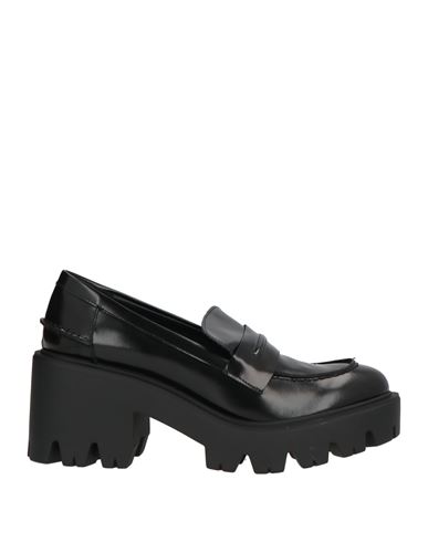 Vsl Woman Loafers Black Size 5 Leather