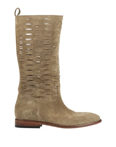 Strategia Woman Boot Khaki Size 9 Leather In Beige