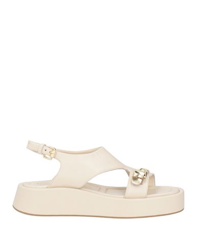 Elvio Zanon Woman Sandals Off White Size 9 Leather