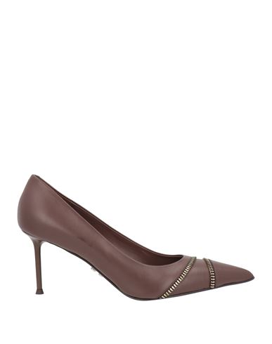 Sergio Levantesi Woman Pumps Chocolate Brown Size 6 Calfskin