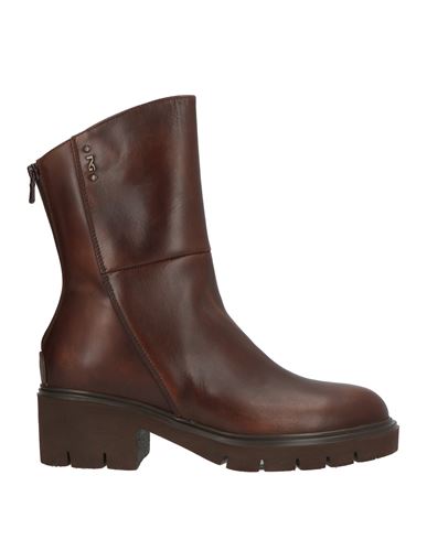 Nero Giardini Woman Ankle Boots Brown Size 9 Leather