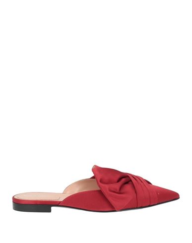 Alberta Ferretti Woman Mules & Clogs Tomato Red Size 9 Textile Fibers