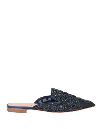 Alberta Ferretti Woman Mules & Clogs Midnight Blue Size 6 Textile Fibers
