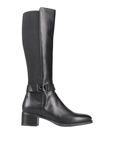 Nero Giardini Woman Boot Black Size 6 Leather, Textile Fibers