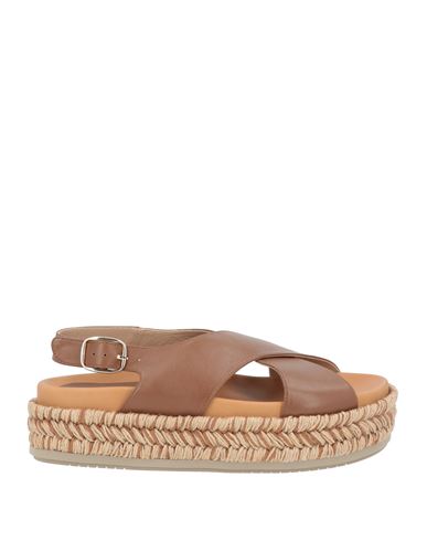 Paloma Barceló Woman Espadrilles Brown Size 9.5 Leather