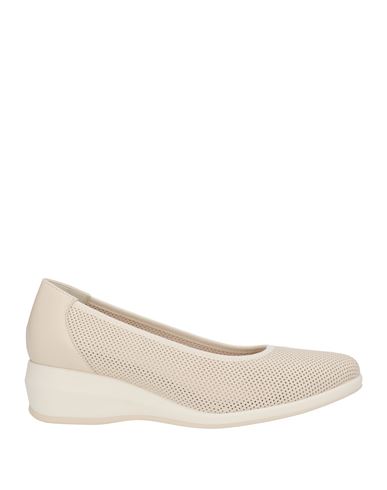 Melluso Woman Pumps Cream Size 10 Leather In White