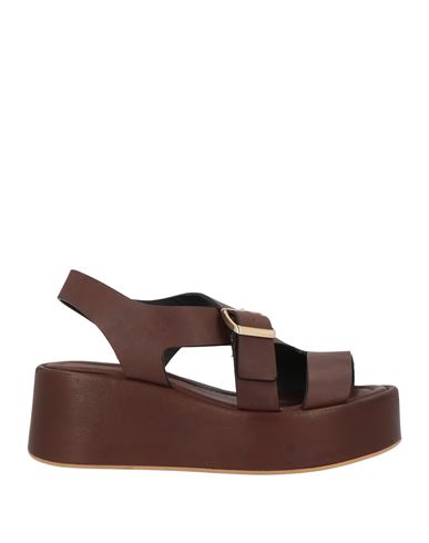 Curiosite Curiosité Woman Sandals Brown Size 9 Leather
