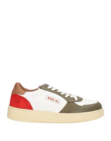 Back 70 Man Sneakers Military Green Size 10 Leather In Multi